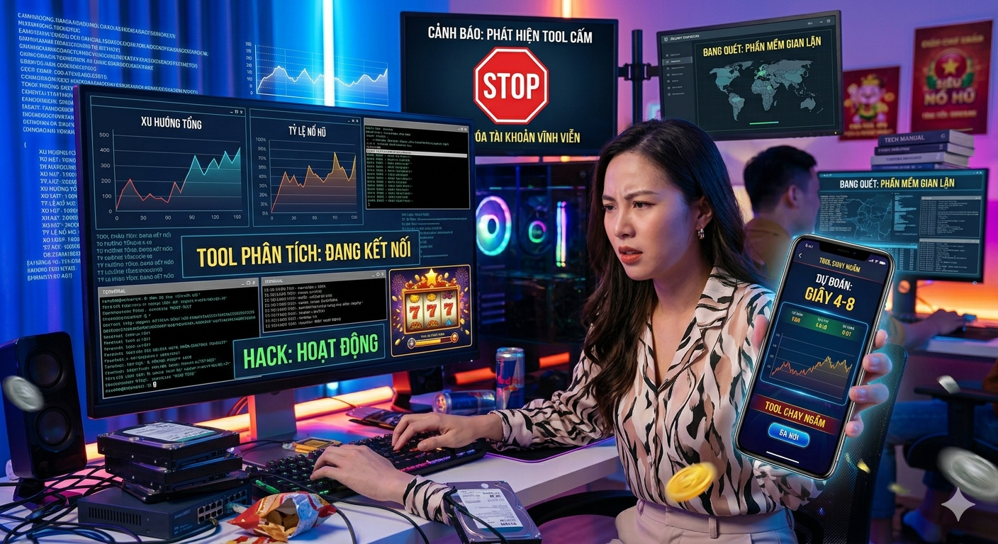 Thực trạng sử dụng phần mềm hỗ trợ trong game nổ hũ
